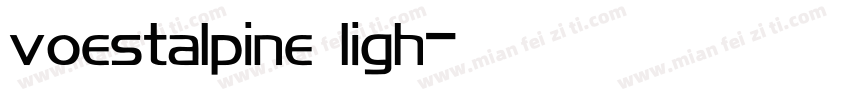 voestalpine ligh字体转换
